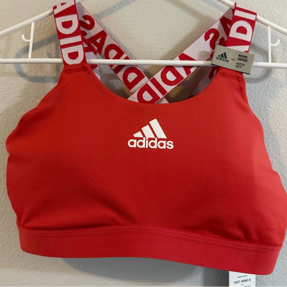 NWT Adidas Medium Support Sports Bra
